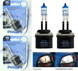 Philips Crystal Vision Ultra 880 H27 27W Two Bulbs Fog Light Replacement Upgrade