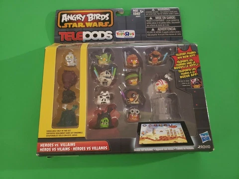 Angry Birds Star Wars Heroes Vs. Villains Toys R Us Set with exclusives open box Cover