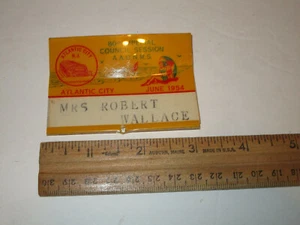 80th Imperial Council Cleveland Juni 1954 Pinback AAONMS Atlantic City NJ - Bild 1 von 2