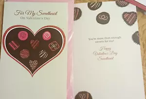 "DU BIST MEHR ALS GENUG SÜSSIGKEITEN FÜR MICH"" SÜSS!" PAPP VALENTINSTAGSKARTE! - Bild 1 von 2