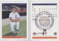 1993 Classic Best Lakeland Tigers Timothy Thomas Tim Thomas #24