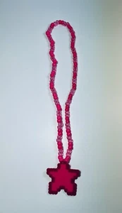Pink Star Kandi Perler Halskette Rave EDM EDC Party Neu - Bild 1 von 4