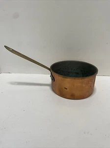Vintage Nasco Aminaco Copper Kitchen Pot No Lid w/Handle Rustic - Picture 1 of 9