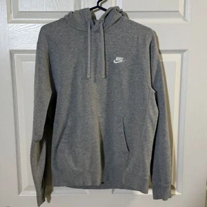 Nike Men's Gray Sportswear Club Fleece Pullover Hoodie - Small - Picture 1 of 5