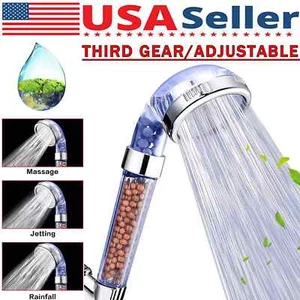 Filtered Shower Head with Handheld,3 Spray Modes High Pressure Water Saving Soft - Picture 1 of 23