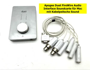 Apogee Duet FireWire Audio Interface Soundcarte für Mac mit Kabelpeitsche Sound - Bild 1 von 24