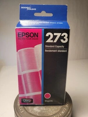 Epson 273 Magenta Ink Cartridge Expression Series T273320 NIB Exp 02-2020 - Image 1 of 4
