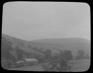 ANTIGUA Linterna Mágica Diapositiva DENTDALE VIADUCTO FERROVIARIO C1910 FOTO CABEZA ABOLLADA - Imagen 1 de 2