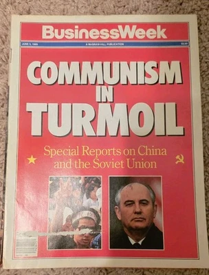 Business Week Magazine June 5 1989 Communism in Turmoil China Soviet Union 1E - Image 1 of 3