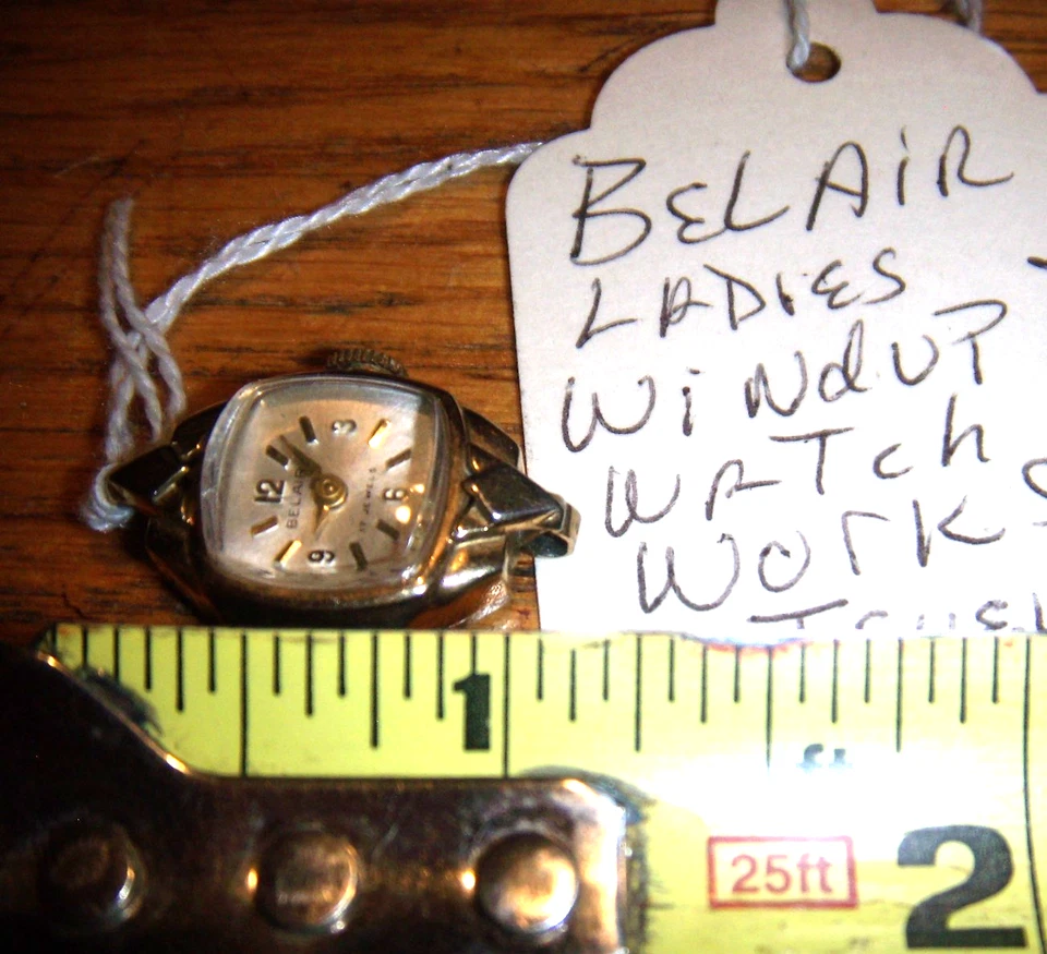 Reloj Mujer Vintage BELAIR 17 Joyas Cuerda DAMAS FUNCIONANDO SIN CORREA Foto 1 de 1