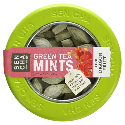 Green Tea Mints, Pink Dragon Fruit, 1.2 oz (35 g) - Image 1 of 2