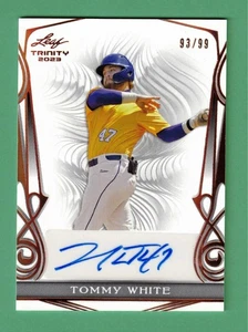 2023 LEAF TRINITY TOMMY WHITE AUTO 93/99 ATHLETICS - Picture 1 of 2