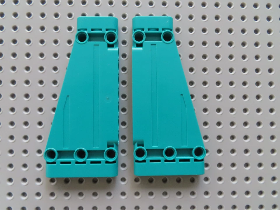 Lego 2 x Panel Verkleidung 18945 dunkel türkis 5x11 schräg  42117 - Bild 1 von 1