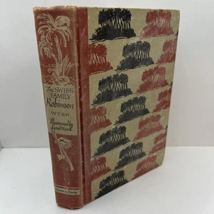 THE SWISS FAMILY ROBINSON by Johann Wyss 1949 Illustrated Junior Library Ed - Picture 1 of 20