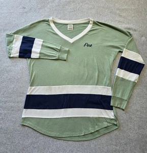PINK by Victoria's Secret Mint Green Ivy League Top Size Small - Picture 1 of 8