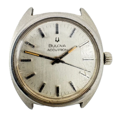 Vintage 35mm 1974 Accutron 7304-3 Men's Tuning Fork Wristwatch 218 0 USA Steel Foto 1 de 3