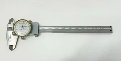 6" Brown & Sharpe Dial Caliper No. 599-579-4 , Silver, Swiss Made - *READ* - Image 1 of 4