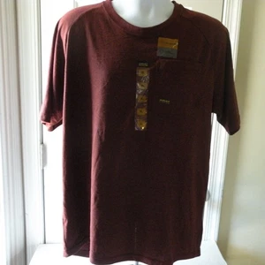 Camiseta Ariat Rebar Con Bolsillo XL Preencogida Oculta Pluma Bolsillo Borgoña Nueva Con Etiquetas - Imagen 1 de 16