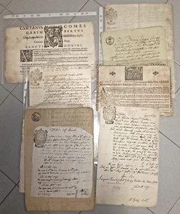 XX515-NOBILTA' PARMENSE-CARTE DELLA FAMIGLIA VITALI - Picture 1 of 2