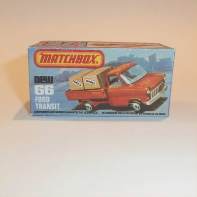 Matchbox Lesney Superfast 66 f Ford Transit K Style Repro Box - Image 1 of 4