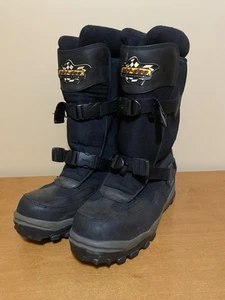 Botas de moto de nieve SKI-DOO X-Team SKIDOO negras para hombre talla 12 EE. UU. TRUKKA CLIP RARO - Imagen 1 de 4