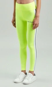 Palm Angels Neon Yellow Logo Tracksuit Leggings Pants Gym Wear XL BNWOT - Picture 1 of 14
