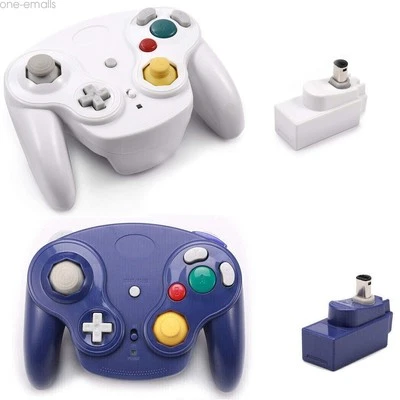 Wireless Game Controller w/ Adapter Wavebird For Gamecube Classic Retro GC NGC - Image 1 of 4