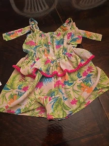 Bonnie Jean 3T Striped Girls Romper with White Shirt - Picture 1 of 4