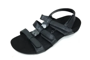 Vionic Amber Black Sandals Shoes Strappy Women's Shoes Orthotic Sz 10 - Picture 1 of 12