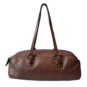 Bolso Baguette FENDI Selleria Cuero Bronce Este Oeste - Imagen 1 de 11