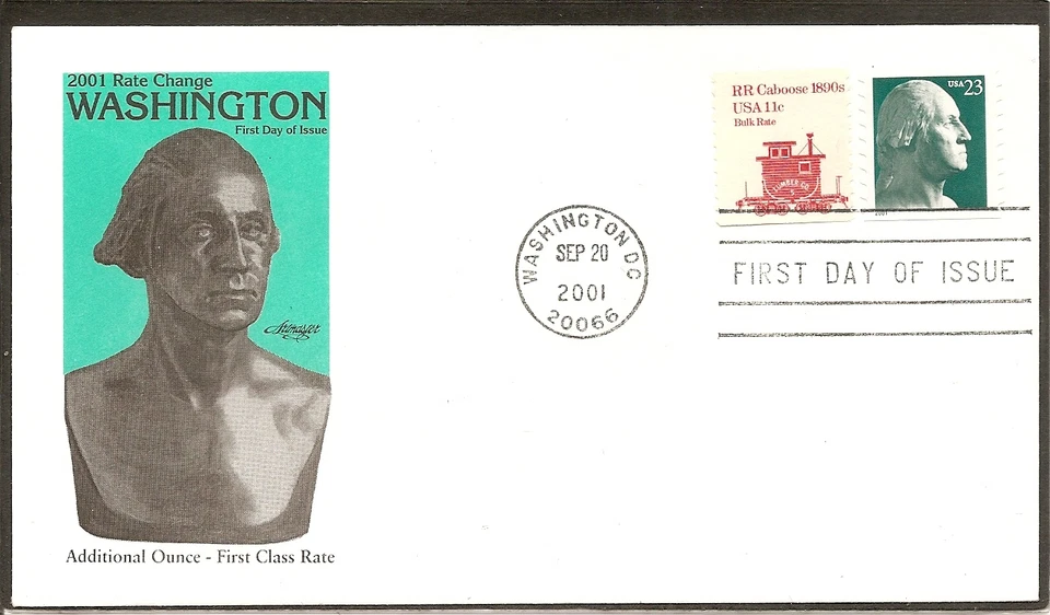 US Scott # 3468A George Washington FDC . Artmaster cachet. - Image 1 of 1