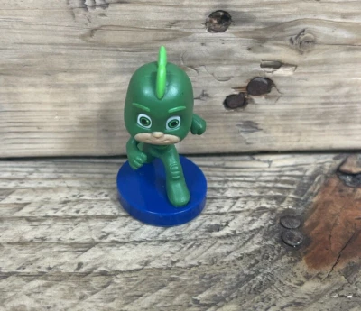 Disney PJ Masks Gekko Action Figure 3” Frog Box Green Fight Run Kneel Pose Toy - Image 1 of 4