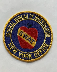 Obsolete Federal Bureau of Investigation New York Office SWAT patch - Picture 1 of 1