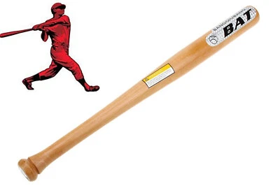 Mazza da baseball softball legno da 72cm 29" sport allenamento adulti bambini