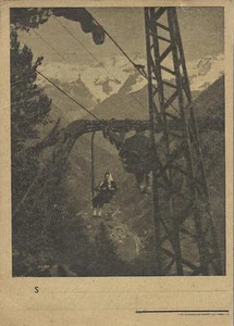 CARTONCINO PUBBLICITARIO_ORARIO AUTOLINEA TRENI_VALLE DI GRESSONEY 1950_LISCOZ - Imagen 1 de 1