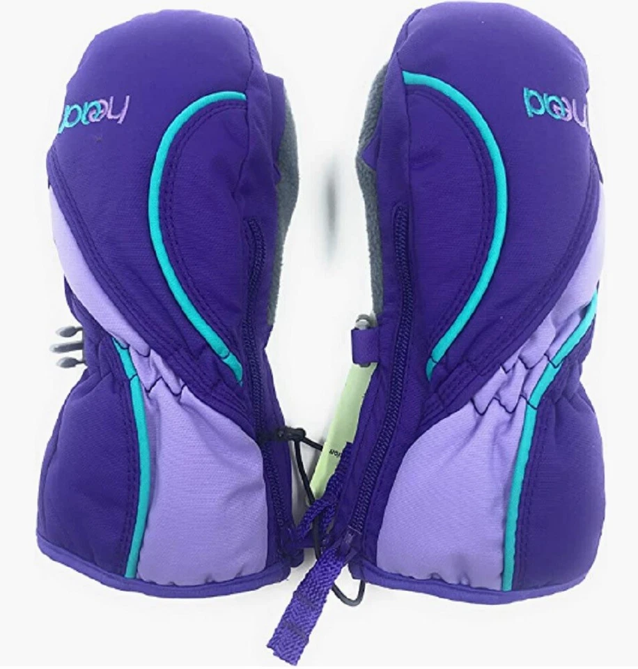 HEAD Purple Dupont Sorona Child Snow Mittens Kids Size XXS
