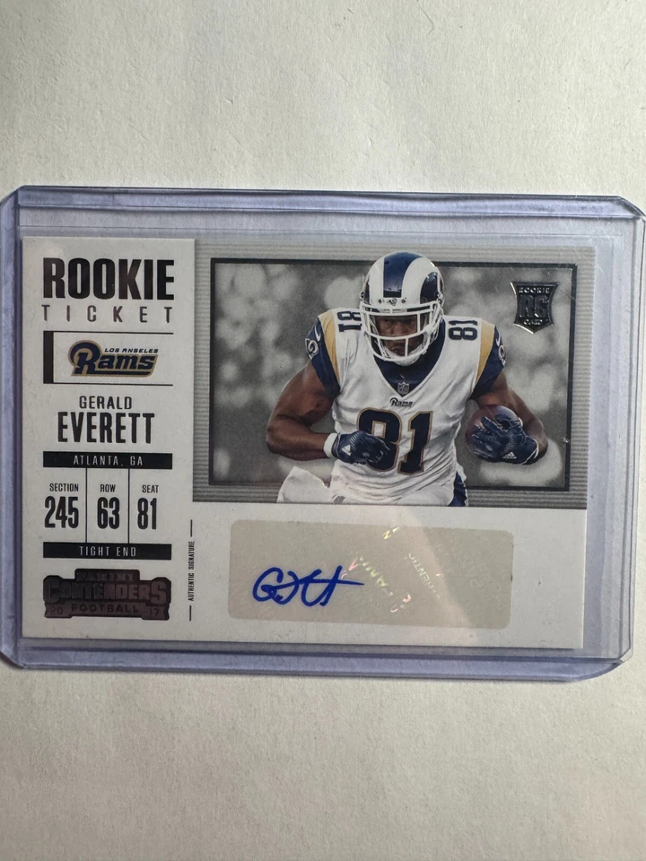 K285,382 - 2017 Panini Contenders #281 Gerald Everett Auto - Image 1 of 1
