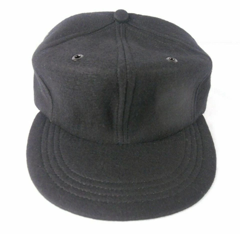 NOS Vintage Broner Black Wool Blend Baseball Hat Cap Small 6 7/8 **QUICK SHIP** - Image 1 of 4