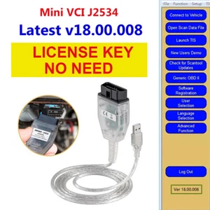 2024 MINI VCI TIS V18.00.008 TIS J2534 For Toyota Inspection Cable US - Picture 1 of 16