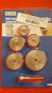 6pcs 22-44mm HSS Saw Disc Wheel Cutting Blades For Dremel Drills Rotary Tools - Picture 1 of 1