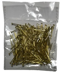 Nuevos pasadores de prisma de cristal de araña de 1" con cabezal, acabado de latón, 1 oz., 230 piezas - Imagen 1 de 3