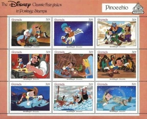 Disney 1987 Grenada - Pinocchio Sheetlet - MNH - Picture 1 of 1