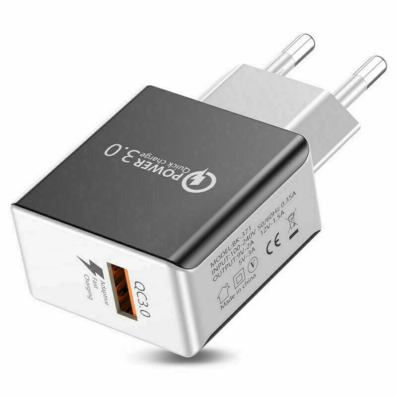Fast Quick Charge QC 3.0 USB Wall Charger Adapter 18W EU Plug For Samsung - Image 1 of 4