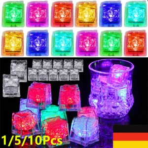 LED Eiswürfel Ice Cube Regenbogen Lichter Deko Partys usw. freie Mengenwahl DE