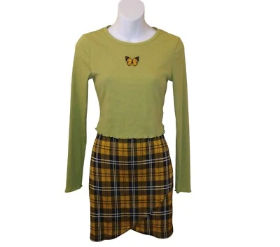 Camiseta Babydoll Manga Larga Acanalada Mariposa Y2K De Colección Bella Swan Swiftie... Foto 1 de 4