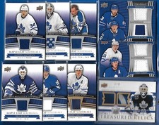 2017-18 TORONTO MAPLE LEAFS CENTENNIAL JERSEY MATERIALS RELICS DUO CARD SEE LIST