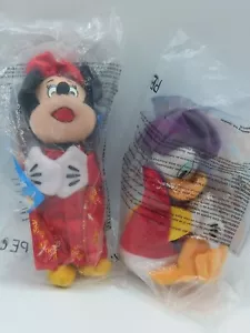 Mc Donalds Plüschtier Disneyland Paris 2000 Donald Duck Minnie Maus sammeln Neu - Bild 1 von 6