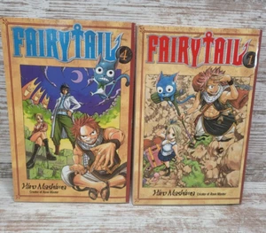 Fairy Tail Manga Lot Volume 1 and 4 By Hiro Mashona Lot Set - Picture 1 of 10