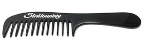 Strähnenboy Curls Comb Handle Comb Black Wide + Coarse Serrated 7 7/8in Handmade - Picture 1 of 3
