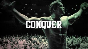 Arnold Schwarzenegger Conquer bodybuilding gym Workouts poster Choose your Size - Picture 1 of 1